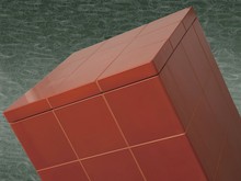 Kachlová kamna - sloup - detail